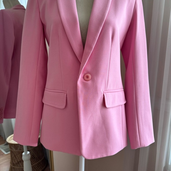 Trina Turk Pink Blazer Size 2 - Picture 3 of 14